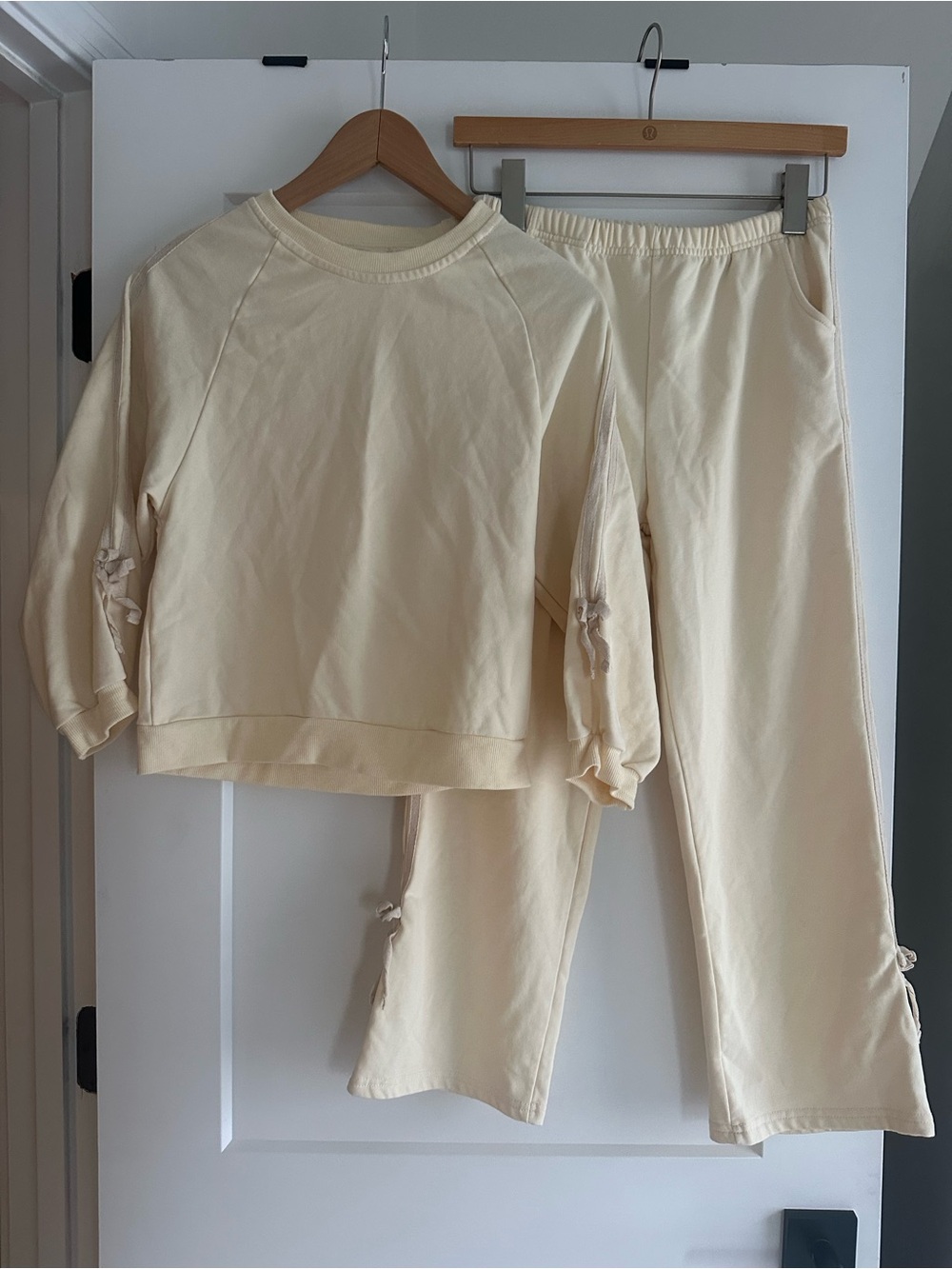 Forever French Sweat Set Buttercream Bows Girls 14-16Y